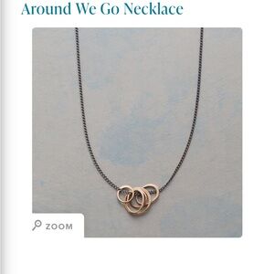 Sundance catalog Sterling Silver chain and 14k circles 18”-20”